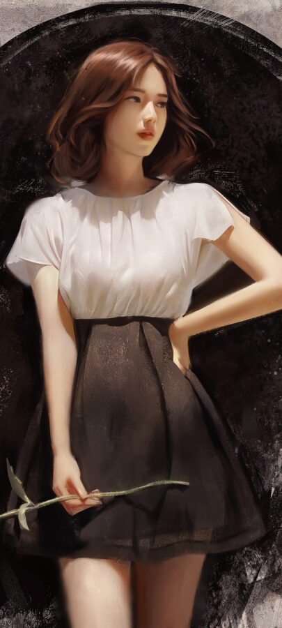 图片[3]-AI短发美女手机壁纸-尖叫文案