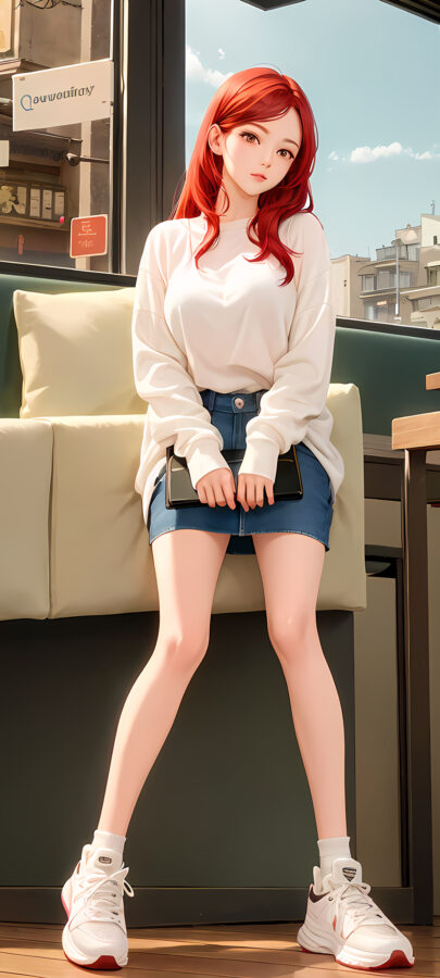 图片[11]-AI时尚美女手机壁纸-尖叫文案