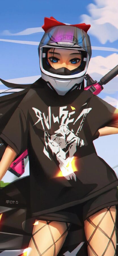 图片[23]-甜美少女插画手机壁纸-尖叫文案