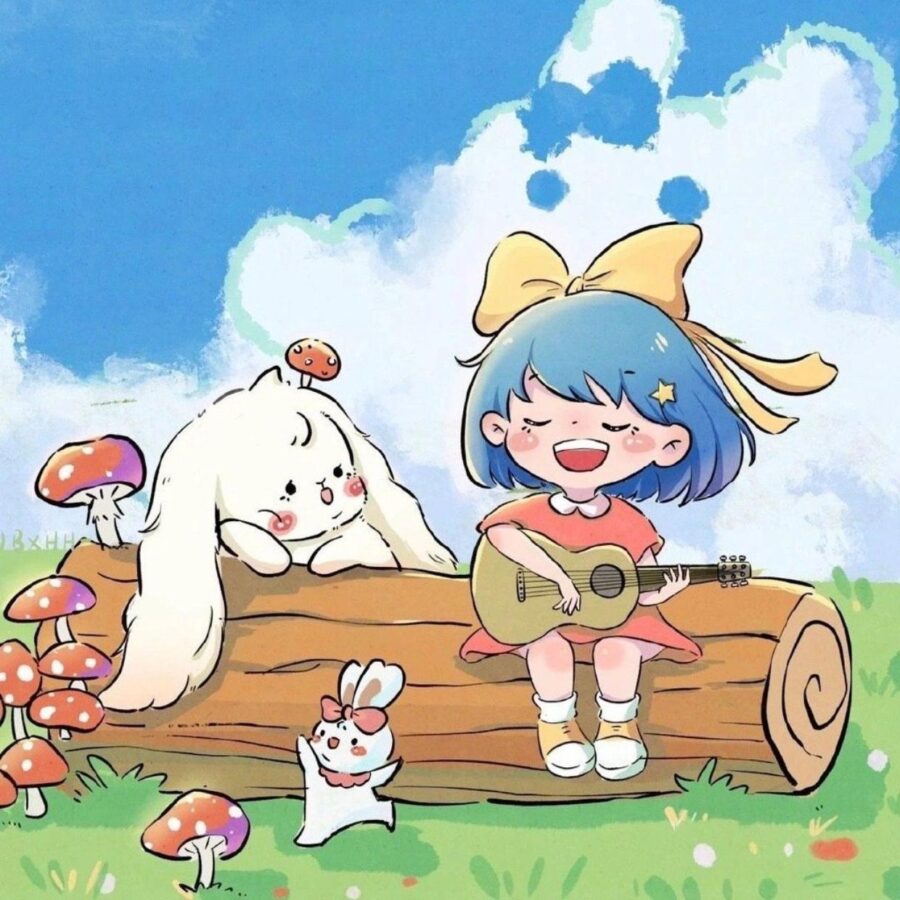 图片[15]-70个女生专用卡通头像-尖叫文案